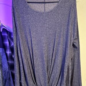Ragdoll Long Sleeve Blue Top